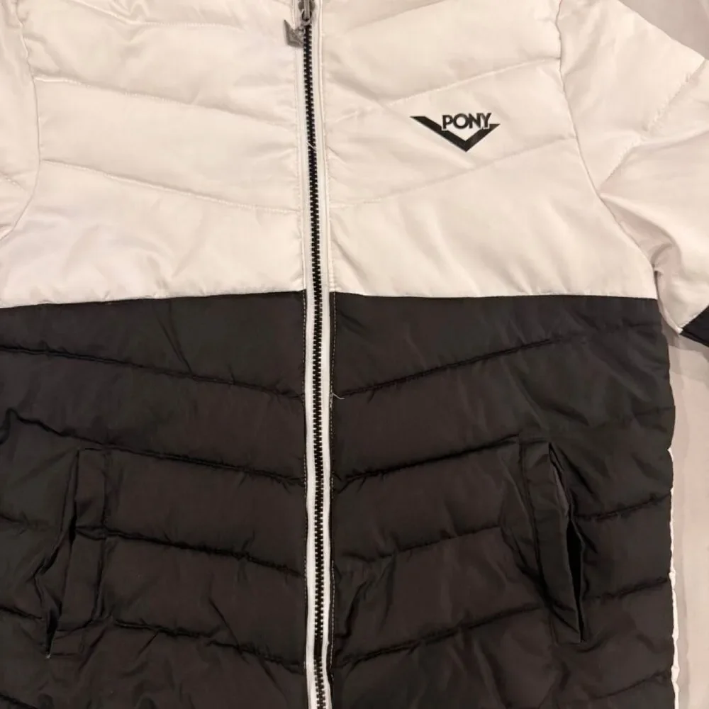 Pony Black and White Coat